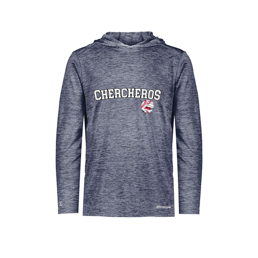 [FOLHCGNV-AS-LOGO1] Decker Men's Charge Hoodie (Adult S, Navy, Logo 1)