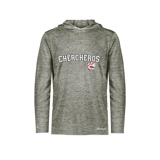 [FOLHCGGY-YS-LOGO1] Decker Youth Charge Hoodie (Youth S, Gray, Logo 1)