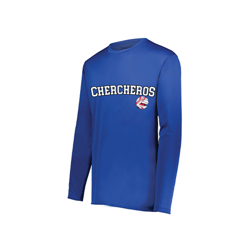 [222822.060.XS-LOGO1] Men's LS Smooth Sport Shirt (Adult XS, Royal, Logo 1)