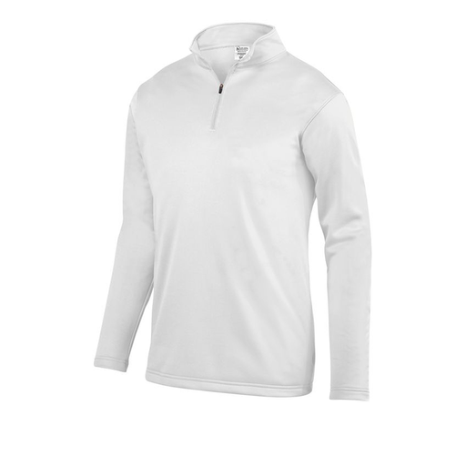 [FOLQFFWH-AS-LOGO3] Decker Men's FlexFleece 1/4 Zip (Adult S, White, Logo 3)